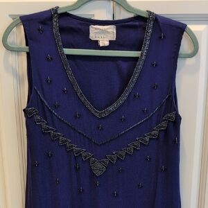 Nicole Miller Artelier Royal Blue Top